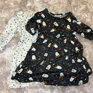 Set of 2 Halloween 3/4 sleeve dresses